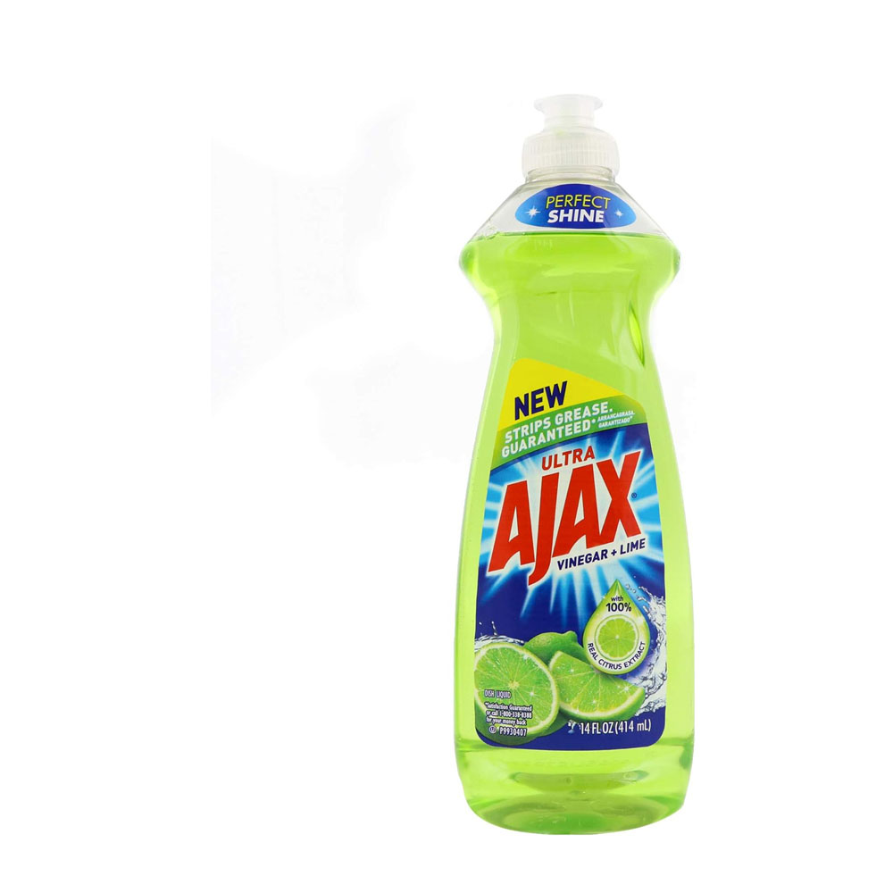 8-9.jpg Ajax Liquid Dish Soap, Ultra Vinegar + Lime 14 oz - Image 1