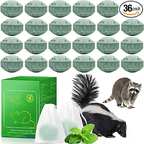 81DpA9PgJlL._AC_SX466_PIbundle-36,TopRight,0,0_SH20_ 24 Pack Raccoon & Skunk for Yard - Image 1